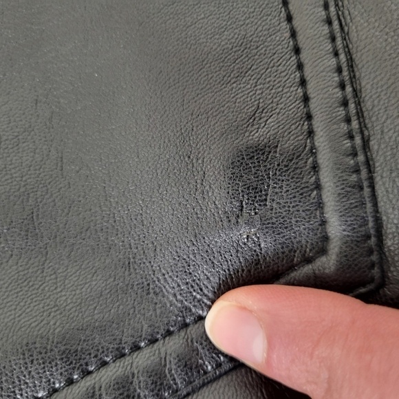 Wilfred The Melina Vegan Black Faux Leather Dress Pants Tapered Pant - Picture 10 of 14